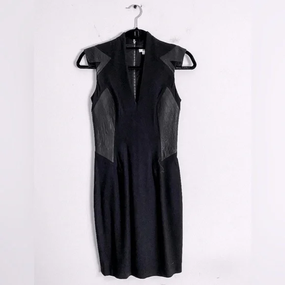 chinese dress ladies Leather Harness Laser Engraved Black Slip Dress M / Gothic Rose main image 0